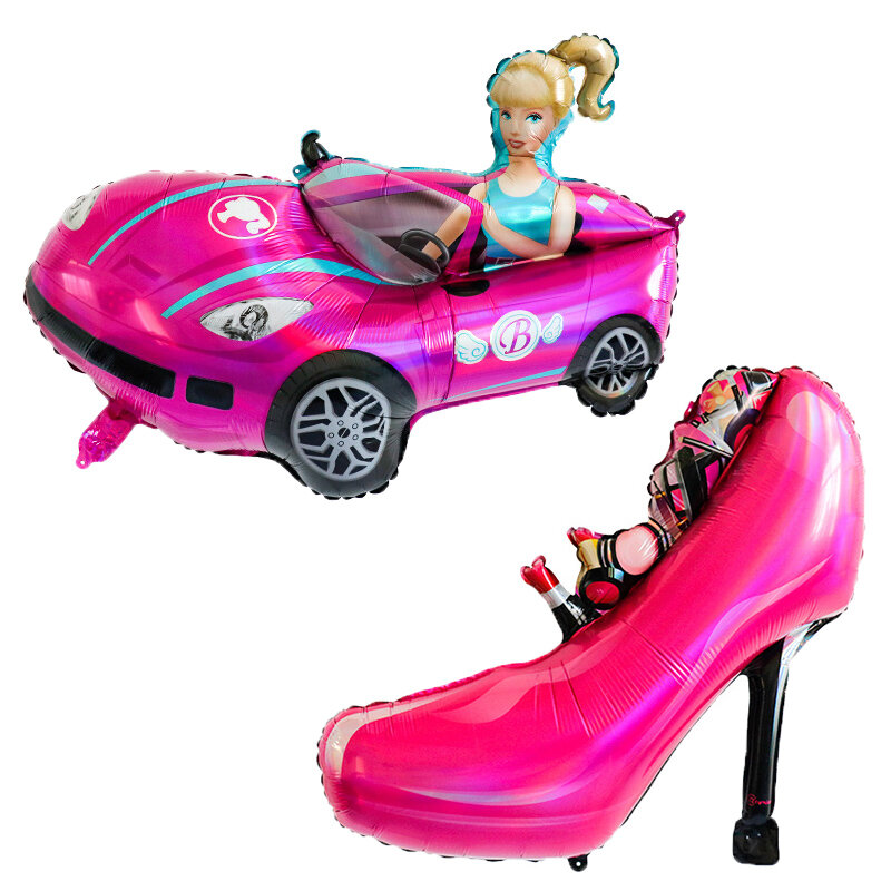 Forniture per feste di compleanno Barbie Pink Girl stoviglie usa e getta Banner Cupcake Topper sfondo principessa palloncini sacchetto regalo