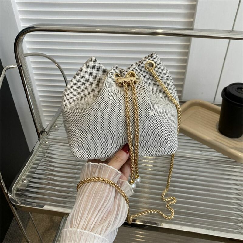 Вместительная плетеная Сумка из соломы, Прочная Повседневная сумка-мешок на шнурке, сумка-мессенджер для женщин