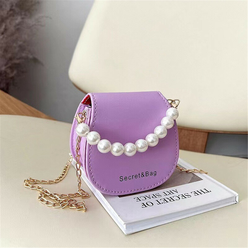 Borsa a catena Mini borsa di perle moda donna nuova borsa a tracolla elegante borsa a tracolla portatile piccola borsa quadrata 2023 nuova