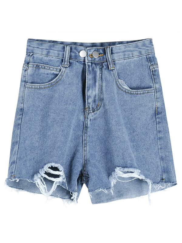 Модные повседневные Летние крутые джинсовые шорты Laies, женские пикантные короткие джинсы с высокой талией, женские рваные шорты Fy7580