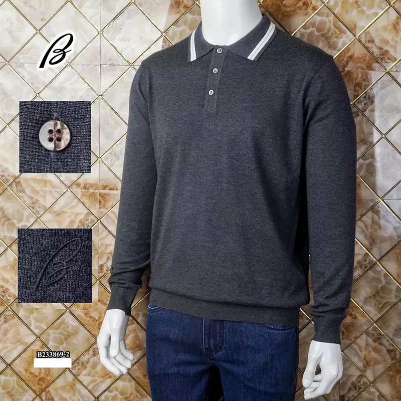 OECHSLI-suéter de cachemira con botones elásticos para hombre, suéter de punto informal, cálido, a la moda, de talla grande, para otoño e invierno, M-4XL, 2024