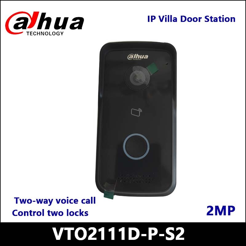 Dahua-ipヴィラドアステーション,カードサポート,リモートアプリケーション,屋内モニターロック解除,VTO2111D-P-S2