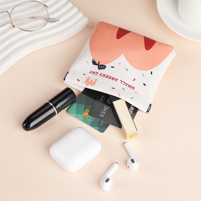 Automatische Schließung kleiner Bär Aufbewahrung tasche Null Brieftasche Kopfhörer Brille Kosmetik tragbare Lagerung Kosmetik Cartoon kleine Tasche