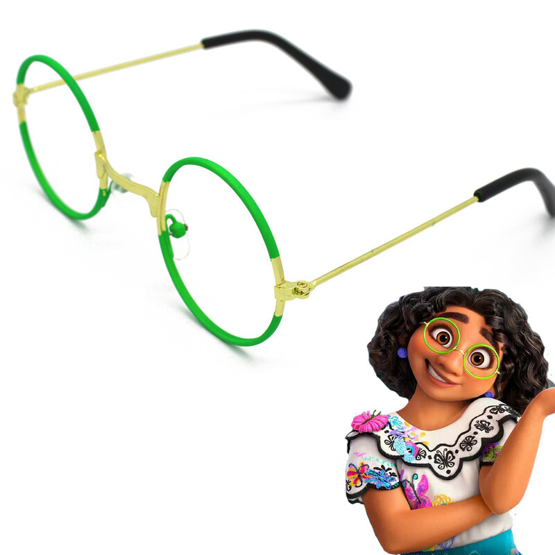 Аниме Mirabel Madrigal Косплей очки унисекс взрослые дети студент металлическая оправа круглые очки реквизит аксессуары подарки на Хэллоуин