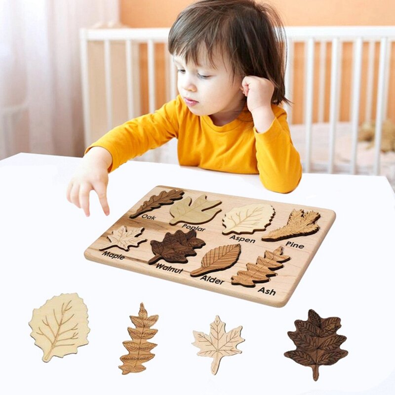 Montessori Baum Puzzle Hand Scratch Board Puzzle frühe Bildung kognitive Panel