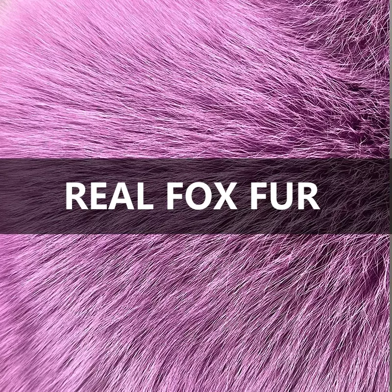 Women Thick Warm Coats 2024 Natural Fox Fur Jacket Stand Collar Lady Luxury 3 Rows Winter Outerwear