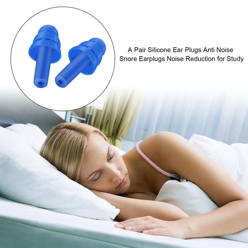 Bouchons d'oreille en Silicone, isolation phonique, protection Anti-bruit, ronflement, bouchons de sommeil confortables, réduction du bruit