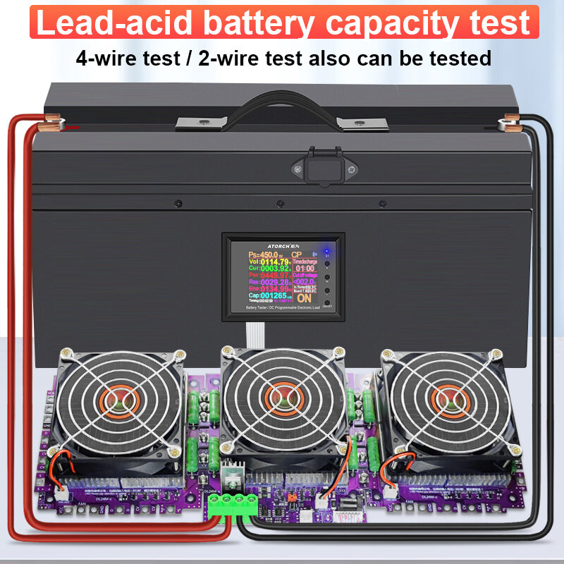 DL24MP 600W Auto Power Elektronische Load Voltage Indicator Batterij Tester 18650 Pack Capaciteit Monitor Usb Dc 72V Checker gereedschap