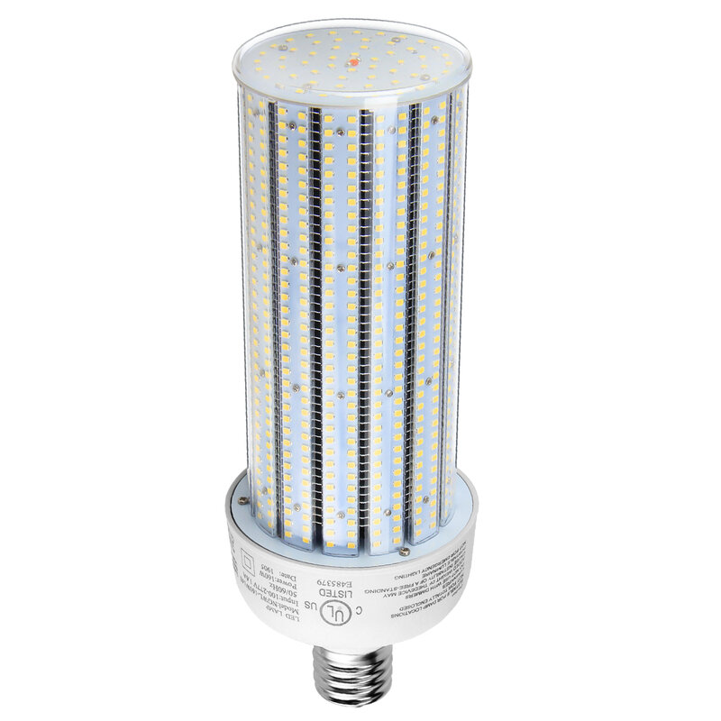 Lâmpada de milho LED Lâmpadas de halogenetos metálicos Highbay Light Iluminação de armazém, CLE E39, AC 120V, 160W
