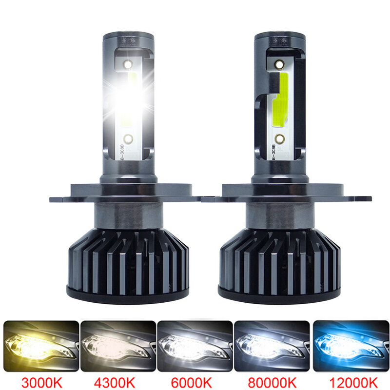 2Pcs LED Car Headlight 20000LM 80W H4 H7 H1 H3 H11 9005 9006 6000K 8000K Car Auto Headlamp Fog Light For Car Universal Light