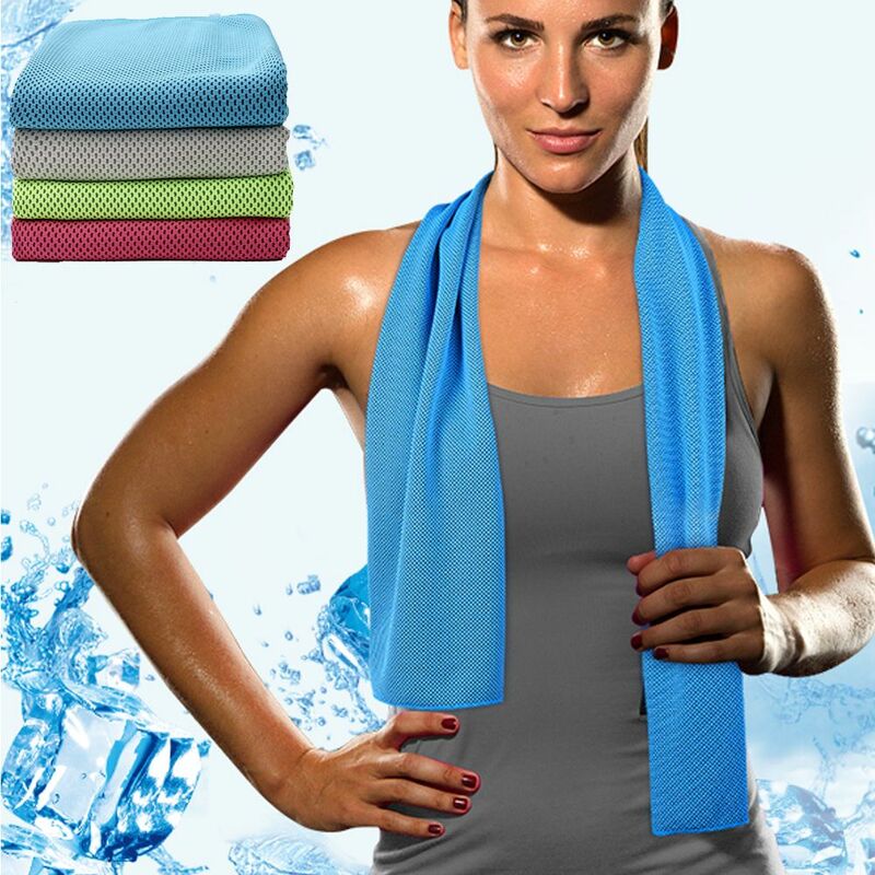 Nuovo asciugamano sportivo in tessuto freddo magico ad asciugatura rapida 30*80cm asciugamani per il viso in microfibra istantaneo e fresco per la corsa in bicicletta asciugamani magici