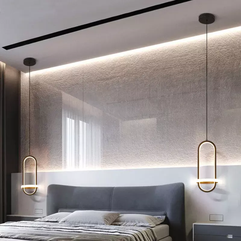 Schlafzimmer Pendel leuchte, modern, einfach, leichter Luxus, Internet berühmt, Nachttisch, nordisch minimalist ische Zimmerbar, Schreibtisch lampe