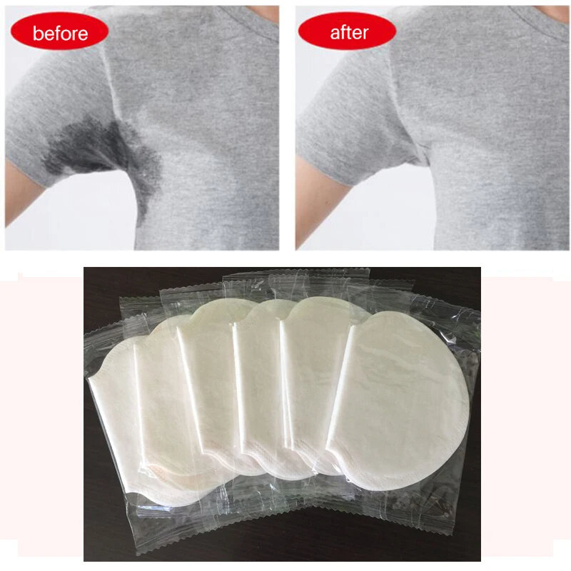 Almohadillas absorbentes de sudor para axilas, pegatinas antisudor desechables, 1 par, 10 pares