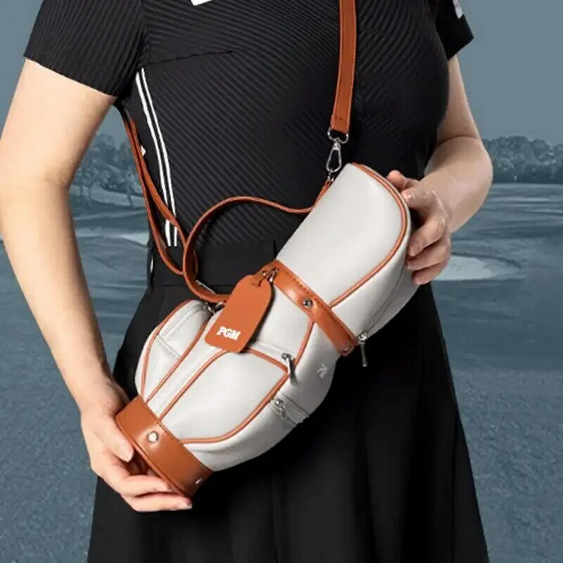 여성용 휴대용 소형 골프 공 가방, 마이크로 화이버 경량 크로스바디 공 가방, 다기능 골프 공 보관 미니 골프 팩