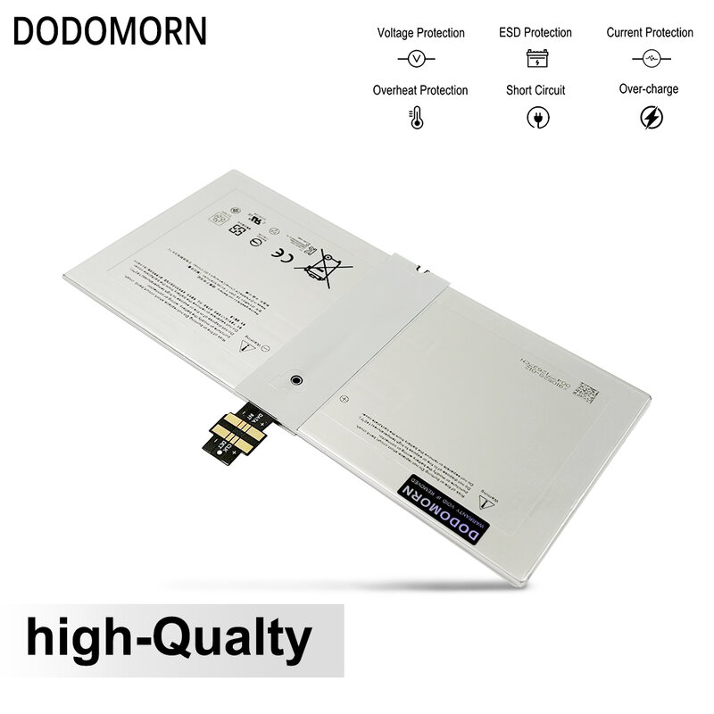 DODOMORN 100% New G3HTA027H DYNR01 5087mAh High Quality Laptop Battery For Microsoft Surface Pro 4 1724 12.3" Tablet PC Series