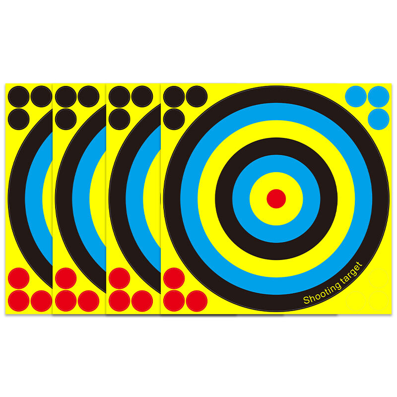 50 Buah Warna Target Percikan Bunga 8 Inci Perekat Reaktivitas Stiker Target Katapel Busur Menembak Target Latihan Berburu