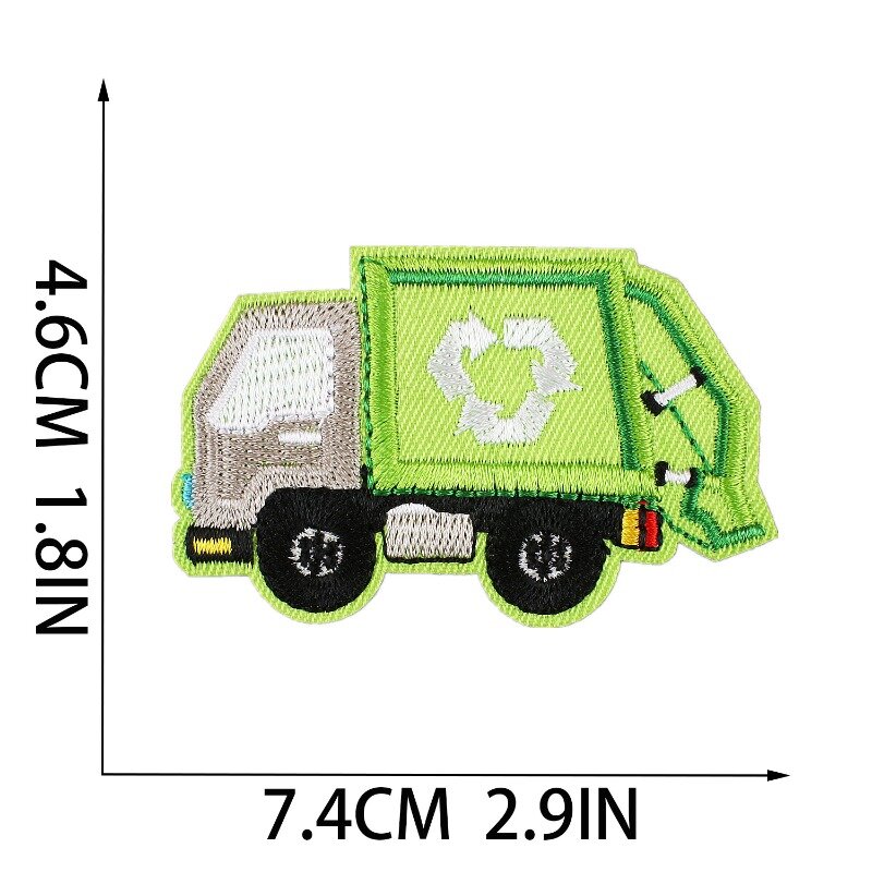 2024 Hot Ambulance Taxi Embroider Fabric Patch Label Heat Sticker for Cloth Hat Jeans Backpack Sew Adhesive Police Cars Emblem