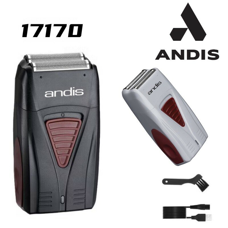 Official Andis 17170 Foil Lithium Titanium Shaver Smooth Shaving Cordless ANDIS Shaver For Men's gifts