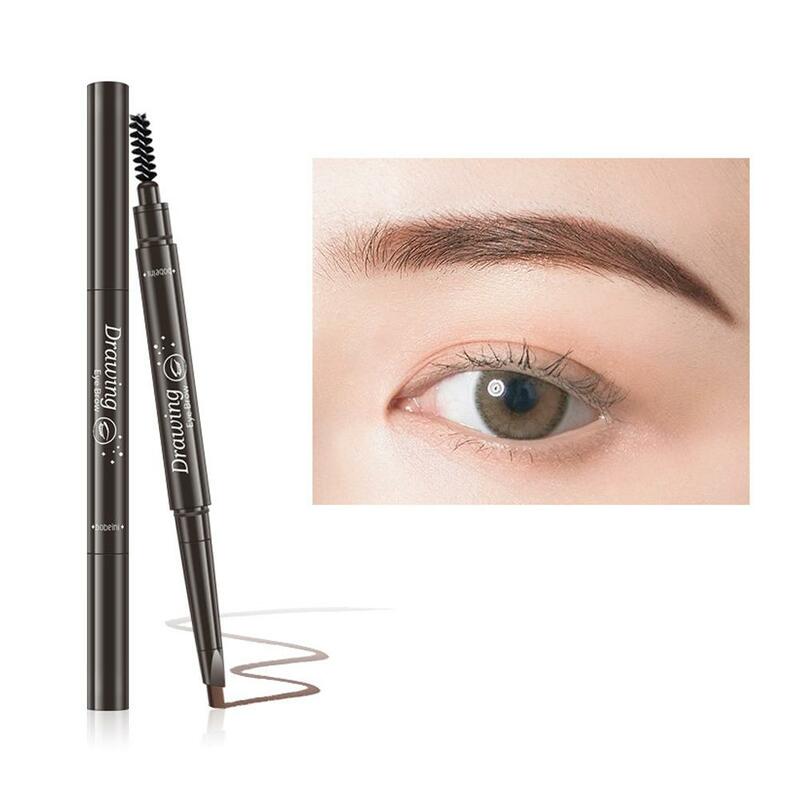 6 Colors Double Headed Rotating Eyebrow Pencil Natural Brow Lasting Waterproof Brush Makeup Beauty No with Tools Pencil blo C0V6
