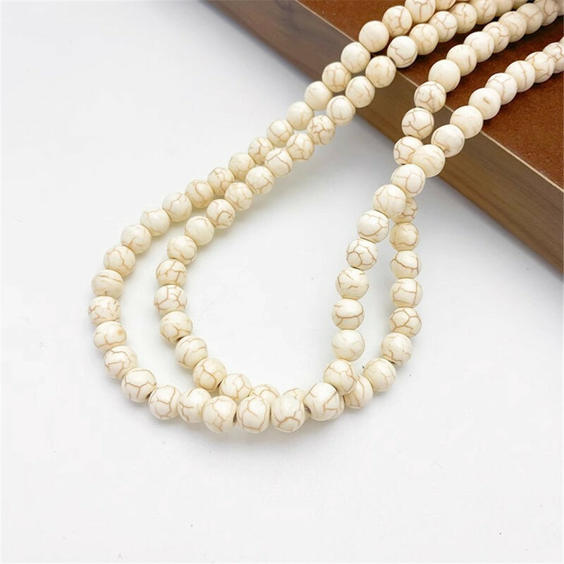 Imitation White Turquoise Starfish Love Round Beads Partition Loose Beads Handmade DIY Bracelets Necklaces Jewelry Materials