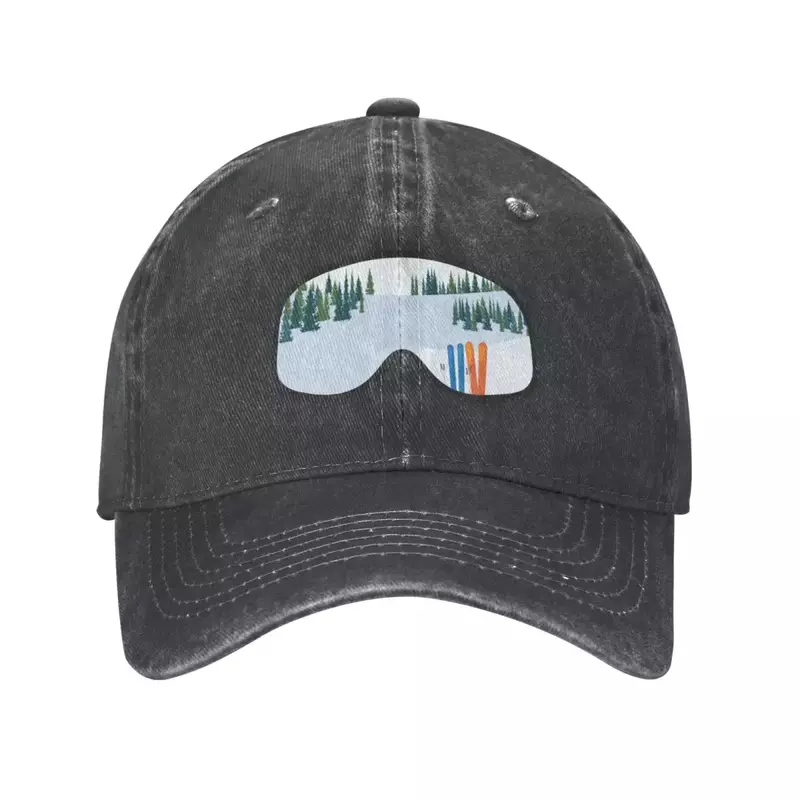 Chapéu de beisebol infantil, backcountry, esqui, óculos de Montana, chapéu de cowboy, boné de beisebol, mulheres e homens