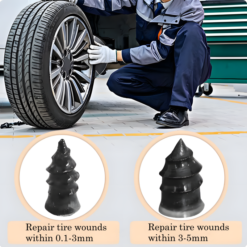 Clavos de reparación de neumáticos de vacío de motocicleta y coche, herramientas de reparación de pinchazos de neumáticos, accesorios de clavos de goma