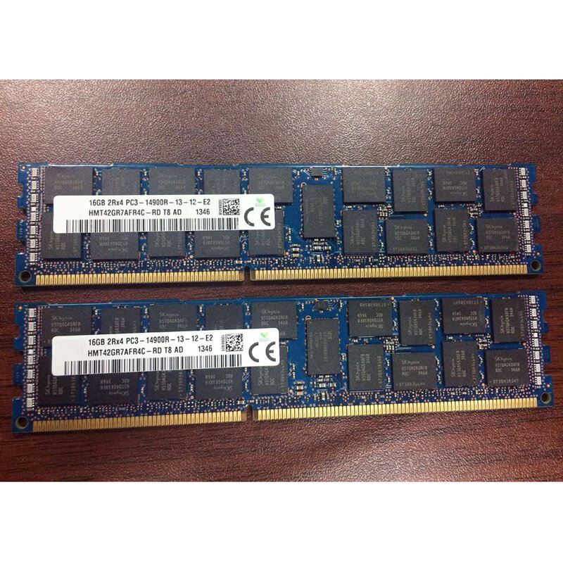 1 pz RAM HMT42GR7AFR4C-RD 16G 16GB 2 rx4 PC3-14900R DDR3 1866 ECC REG Server memoria nave veloce di alta qualità