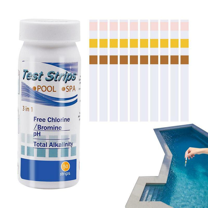 Bandelettes de test de PH multifonctionnelles pour piscine, papier de détection de la qualité de l'eau du spa, kit de test d'alcalinité