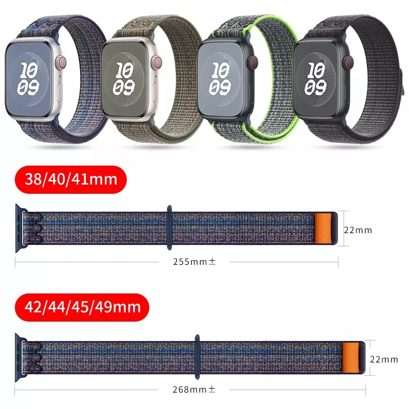 Nylon Band Voor Apple Horlogeband 49 Mm 44Mm 40Mm 45Mm 41Mm 42Mm 44 45 49 Mm Correa Armband Iwatch Ultra Serie 7 6 5 3 Se 8 Band