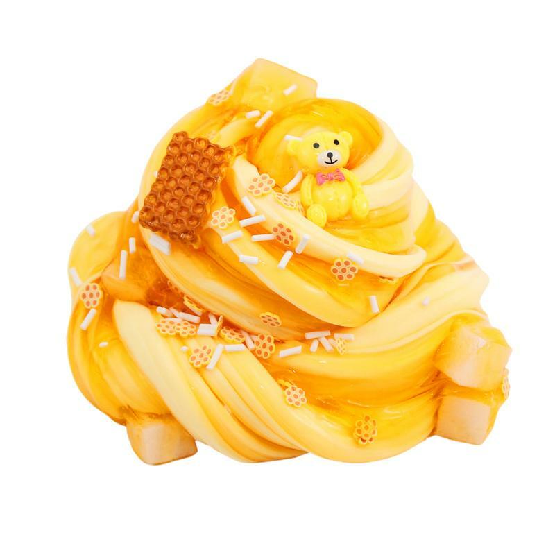 Arcilla suave para niños, juguete Antiestrés con diseño de oso de miel, modelado de barro, de colores