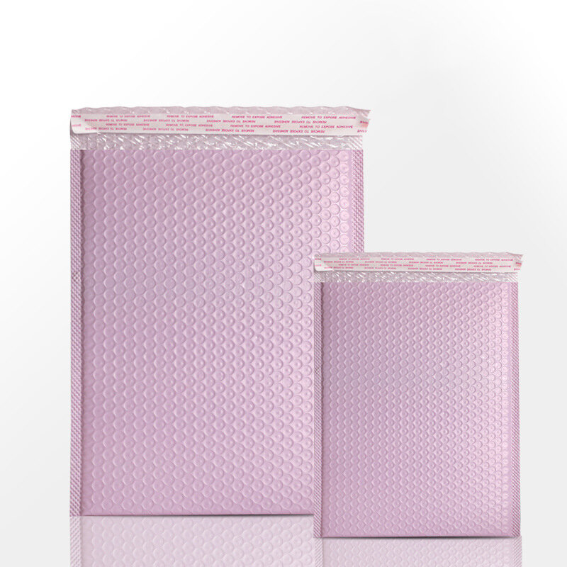 대형 플라스틱 폼 패딩 봉투, 의류 배송 포장 가방, 충격 방지 택배 파우치, 커피 및 핑크 버블 백, 20 개, 25x30cm