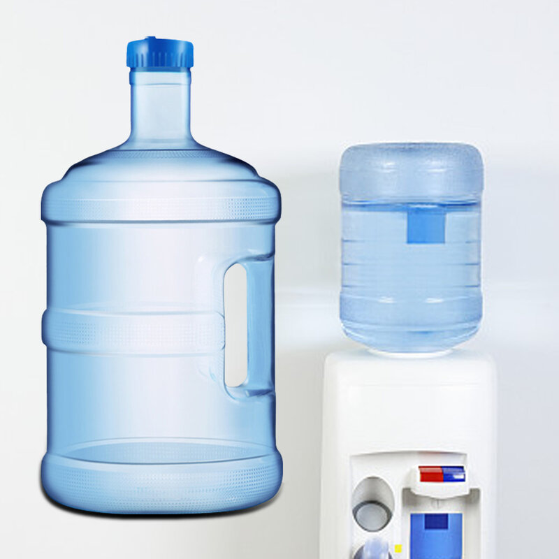 زجاجة تخزين مياه كبيرة السعة قابلة لإعادة الاستخدام ، حامل دلو ، خارجي ، تخييم ، نزهة ، غسيل سيارة ، طوارئ ، بلاستيك مستدير