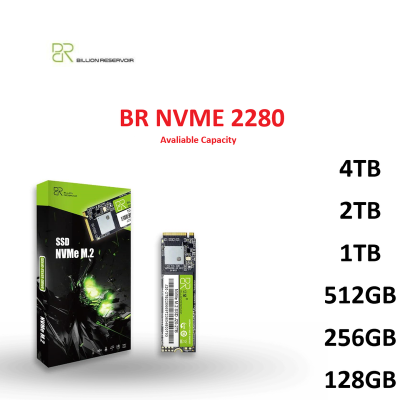 BR Solid State Drive M.2 NVMe 128G SSD J20 256GB M2 NVMe 512GB Hard Drive 1TB 2TB Hard Disk Internal untuk Laptop Desktop Tablet