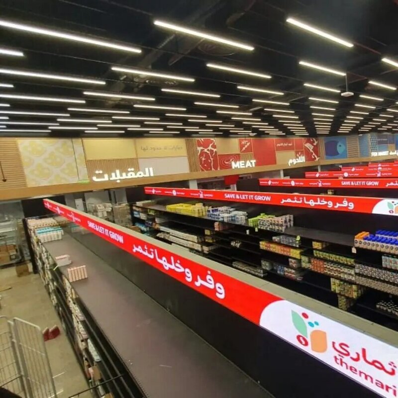 P1.25 Cob Plank Led Display Voor Retail Commercieel En Adverteer Om Het Gebruik Van Het Product In De Winkel Supermarkt Te Tonen