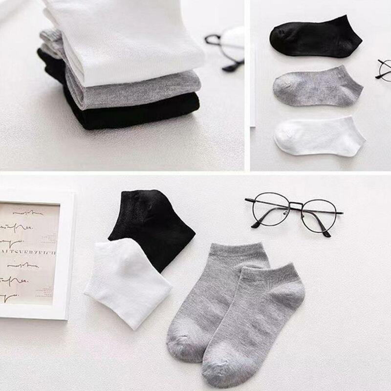 Calcetines náuticos de algodón para hombre, medias suaves y transpirables de negocios, color negro, blanco y gris, nuevo estilo, 1 par