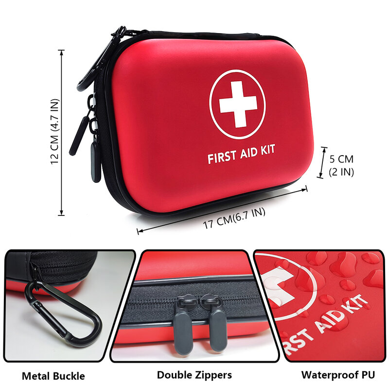 Kit de primeiros socorros médico de emergência portátil, saco para uso doméstico, ao ar livre, viagens, equipamentos de acampamento, sobrevivência, 91pcs