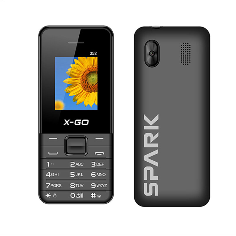 MKTEL-X-GO 352 Feature Phone, 1.77 "Display, 1800mAh Bateria, 2030 Alto-falante, MP3, MP4, Rádio FM, Bluetooth, GPRS