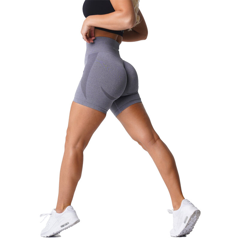 NVGTN กางเกงชั้นในไร้ขอบสำหรับผู้หญิง Push Up Booty กางเกงขาสั้นออกกำลังกายฟิตเนสกีฬา Gym เสื้อผ้าโยคะกางเกงขาสั้น