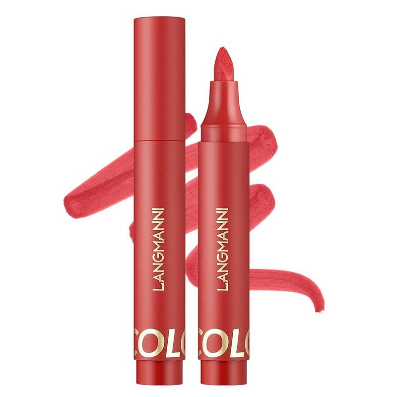 Matte Marker Lipstick Lip Dye Pen Lipliner Cosmetic Hydrating Lasting Lipstick Tool Long Contour Pen Lip Waterproof Makeup F5L8