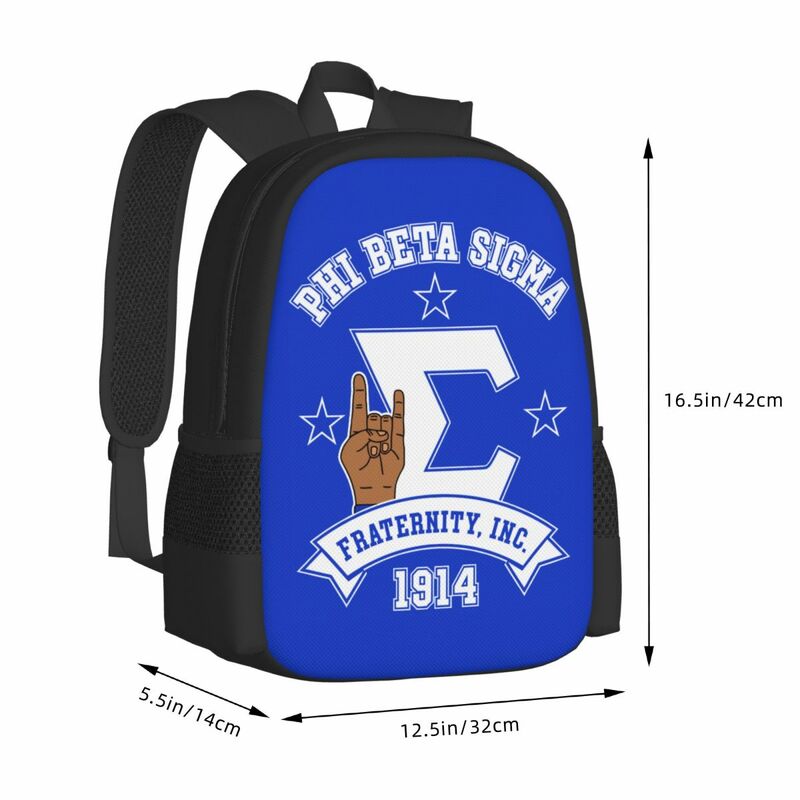 Phi Beta Sigma PBS Fraternidade Viagem Laptop Mochila, Business College Computer Bag, presente para homens e mulheres