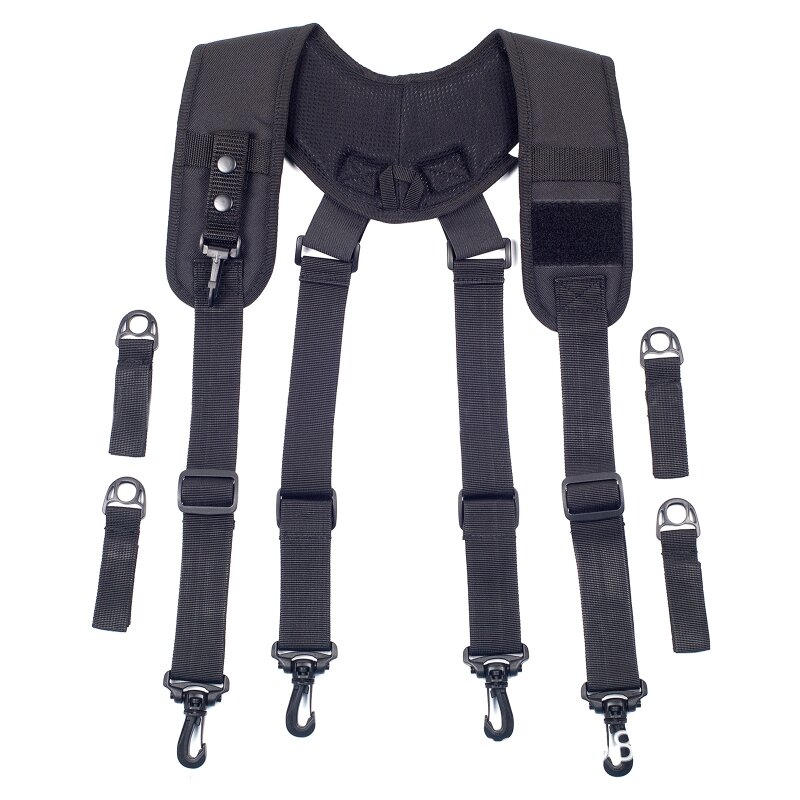 Cintura resistente con imbracatura da combattimento, bretelle tattiche regolabili con portachiavi