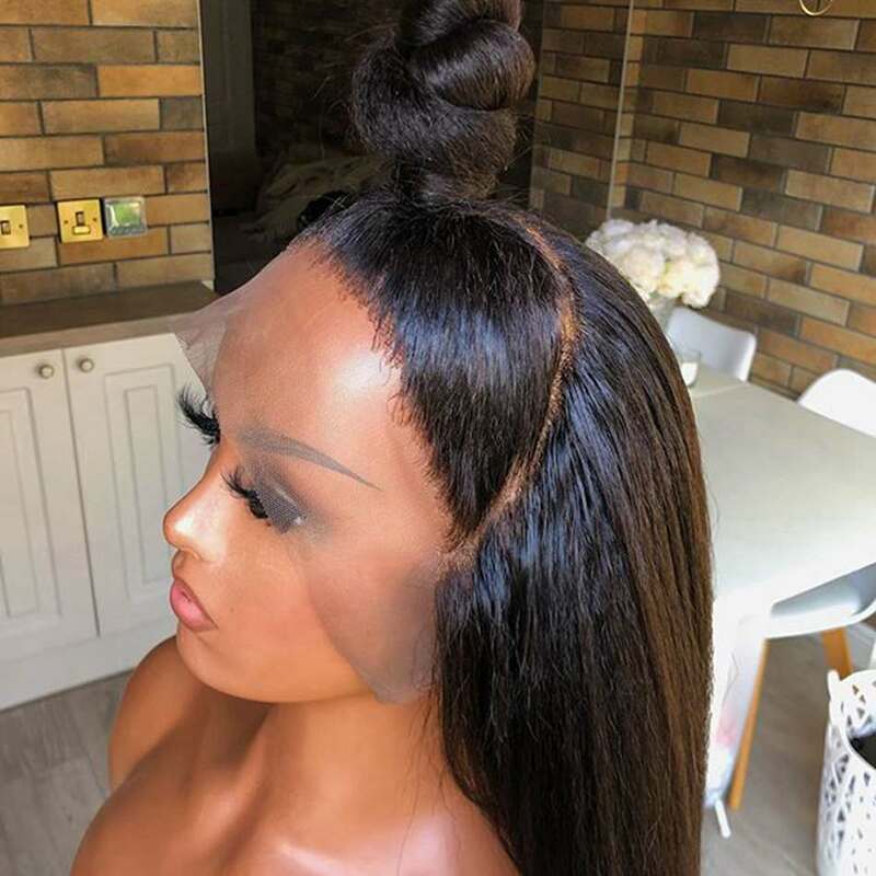 26inch straight wig  Women Lace Front Wigs Natural hairline With Baby Hair Glueless 180%density