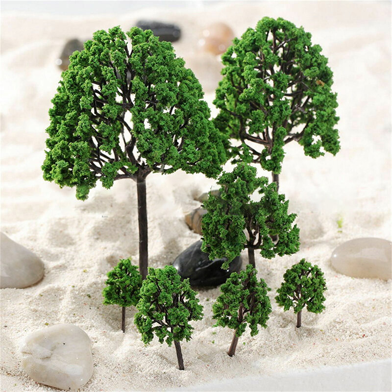 Sztuczna drzewa modele Mini dekoracja akcesoria zamienne Diorama pejzaż z ogrodem układ w skali miniaturowej