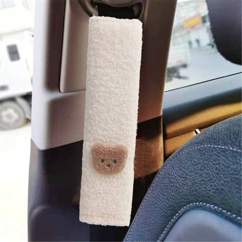 Cintura per auto per bambini tracolla per orso modello coniglio comoda tracolla per passeggino custodia protettiva per cintura di sicurezza per auto