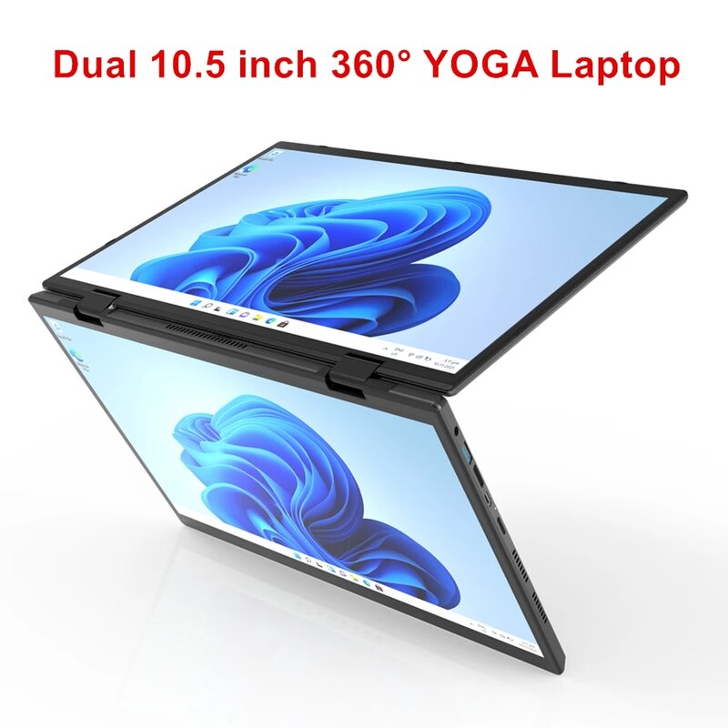 Topton L15 360 ° YOGA Laptop Intel N95 Dual 10.5 pollici IPS Touch Screen Windows 11 2 in 1 Tablet PC Notebook Office Mini Computer