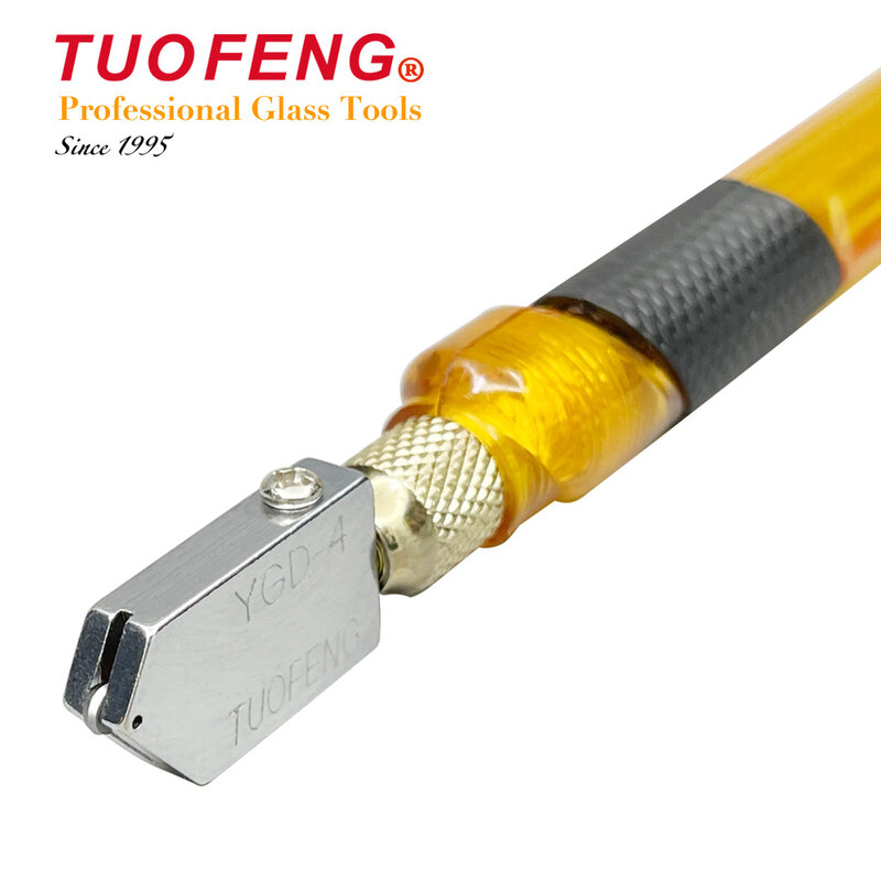 TUOFENG YGD-4 Pro Glass Cutter for Glass Cutting thickness 3-15mm Plastic Handle with Oil-Feed System