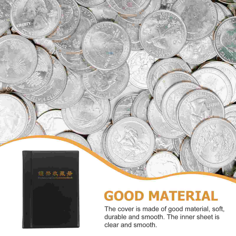 Книга для хранения монет, книга для коллекционирования монет, портативная книга для коллекционирования монет