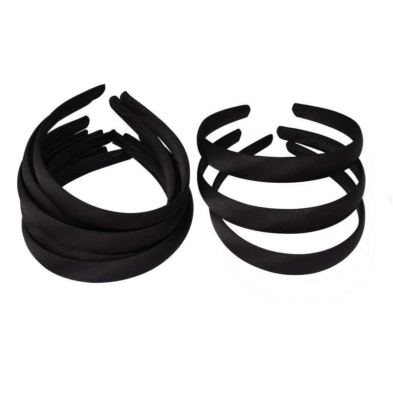 1.5/2cm Plain Stirnbänder Satin Handwerk Stirnband DIY Großhandel Hairband Bunte Satin Coverd Kopf Bands für Mädchen Frauen