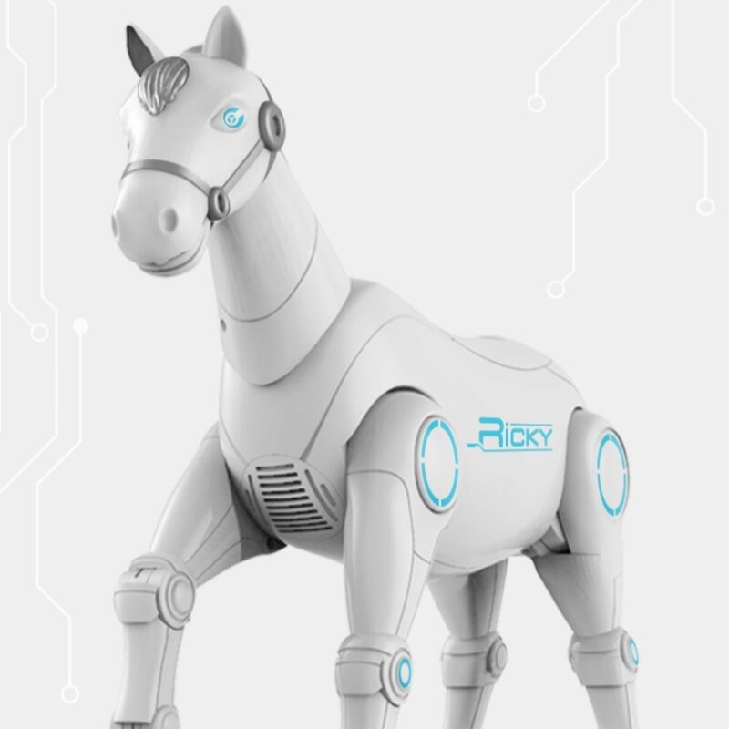 Juguete de Robot de diálogo de voz activado por voz, caballo de simulación, programación inteligente, Control remoto, caminará, poni eléctrico