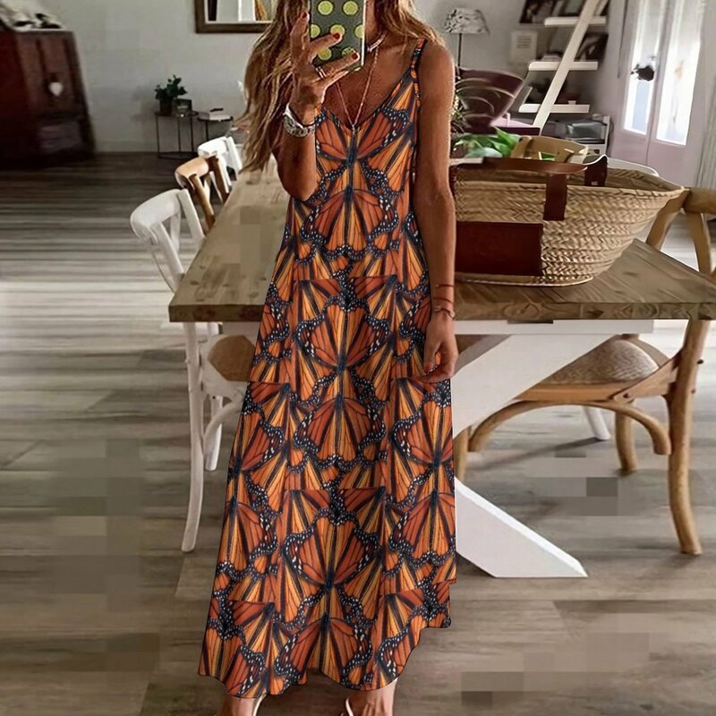 Monarch butterfly Art abito senza maniche abiti da donna per occasioni speciali summer woman Dress 2023 abiti donna estate 2023